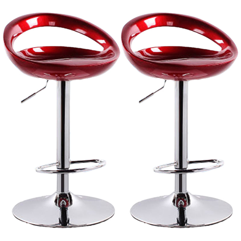 Industrial Style Bar-stool with Adjustable Height Swivel Footrest Barstool for Counter Bar Burgundy 2 Piece Set Clearhalo 'Bar Furniture' 'Bar Stools' 'bar_stools' 'furn' 'furn_bar_stools' 'furniture_bar_stools' 'Kitchen & Dining Furniture' 'kitchen&dining_furn' 'kitchen' 'kitchen_furn' Furniture' 4462868