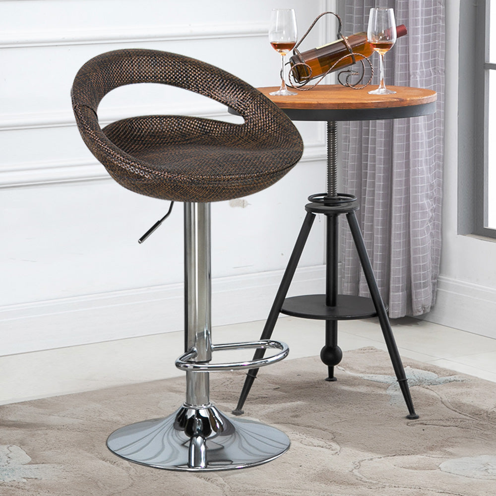 Industrial Style Bar-stool with Adjustable Height Footrest Low Back Barstool Clearhalo 'Bar Furniture' 'Bar Stools' 'bar_stools' 'furn' 'furn_bar_stools' 'furniture_bar_stools' 'Kitchen & Dining Furniture' 'kitchen&dining_furn' 'kitchen' 'kitchen_furn' Furniture' 4462874