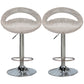 Industrial Style Bar-stool with Adjustable Height Footrest Low Back Barstool Gray-White 2 Piece Set Clearhalo 'Bar Furniture' 'Bar Stools' 'bar_stools' 'furn' 'furn_bar_stools' 'furniture_bar_stools' 'Kitchen & Dining Furniture' 'kitchen&dining_furn' 'kitchen' 'kitchen_furn' Furniture' 4462886