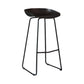 Modern Armless Backrest Counter Stool Iron Milk Tea Shop Bar Stool with Plastic Seat Black 1 Piece Clearhalo 'Bar Furniture' 'Bar Stools' 'bar_stools' 'furn' 'furn_bar_stools' 'furniture_bar_stools' 'Kitchen & Dining Furniture' 'kitchen&dining_furn' 'kitchen' 'kitchen_furn' Furniture' 4463094