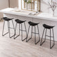 Modern Armless Backrest Counter Stool Iron Milk Tea Shop Bar Stool with Plastic Seat Clearhalo 'Bar Furniture' 'Bar Stools' 'bar_stools' 'furn' 'furn_bar_stools' 'furniture_bar_stools' 'Kitchen & Dining Furniture' 'kitchen&dining_furn' 'kitchen' 'kitchen_furn' Furniture' 4463095
