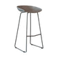 Modern Armless Backrest Counter Stool Iron Milk Tea Shop Bar Stool with Plastic Seat Gray 1 Piece Clearhalo 'Bar Furniture' 'Bar Stools' 'bar_stools' 'furn' 'furn_bar_stools' 'furniture_bar_stools' 'Kitchen & Dining Furniture' 'kitchen&dining_furn' 'kitchen' 'kitchen_furn' Furniture' 4463101