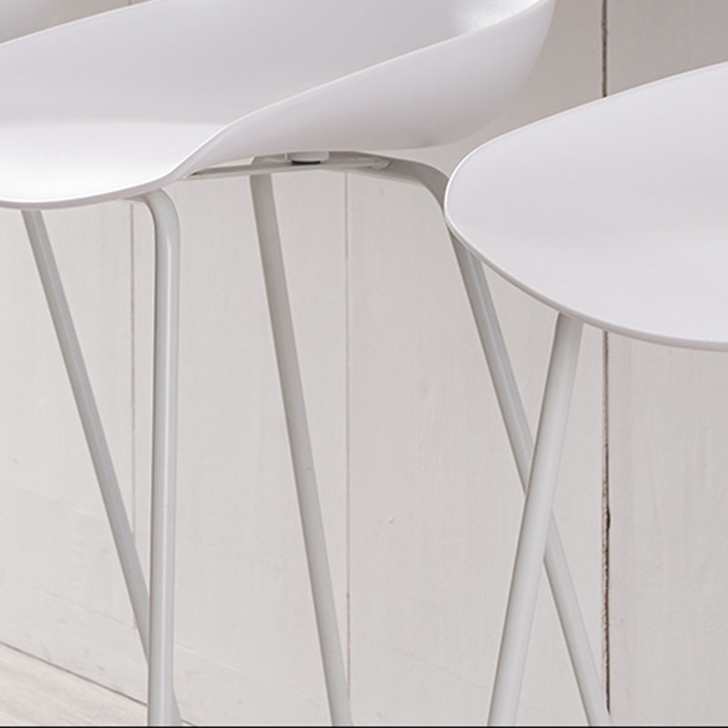 Modern Armless Backrest Counter Stool Iron Milk Tea Shop Bar Stool with Plastic Seat Clearhalo 'Bar Furniture' 'Bar Stools' 'bar_stools' 'furn' 'furn_bar_stools' 'furniture_bar_stools' 'Kitchen & Dining Furniture' 'kitchen&dining_furn' 'kitchen' 'kitchen_furn' Furniture' 4463106