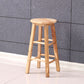 Modern Armless Backrest Counter Stool Wood Kitchen Bar Stool with Wooden Seat and Pedal Natural Counter Stool (23.5"H) Clearhalo 'Bar Furniture' 'Bar Stools' 'bar_stools' 'furn' 'furn_bar_stools' 'furniture_bar_stools' 'Kitchen & Dining Furniture' 'kitchen&dining_furn' 'kitchen' 'kitchen_furn' Furniture' 4463125