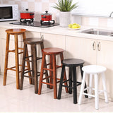 Modern Armless Backrest Counter Stool Wood Kitchen Bar Stool with Wooden Seat and Pedal Clearhalo 'Bar Furniture' 'Bar Stools' 'bar_stools' 'furn' 'furn_bar_stools' 'furniture_bar_stools' 'Kitchen & Dining Furniture' 'kitchen&dining_furn' 'kitchen' 'kitchen_furn' Furniture' 4463126