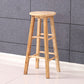 Modern Armless Backrest Counter Stool Wood Kitchen Bar Stool with Wooden Seat and Pedal Natural Bar Stool (28" H) Clearhalo 'Bar Furniture' 'Bar Stools' 'bar_stools' 'furn' 'furn_bar_stools' 'furniture_bar_stools' 'Kitchen & Dining Furniture' 'kitchen&dining_furn' 'kitchen' 'kitchen_furn' Furniture' 4463127