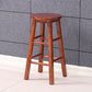 Modern Armless Backrest Counter Stool Wood Kitchen Bar Stool with Wooden Seat and Pedal Walnut Clearhalo 'Bar Furniture' 'Bar Stools' 'bar_stools' 'furn' 'furn_bar_stools' 'furniture_bar_stools' 'Kitchen & Dining Furniture' 'kitchen&dining_furn' 'kitchen' 'kitchen_furn' Furniture' 4463131