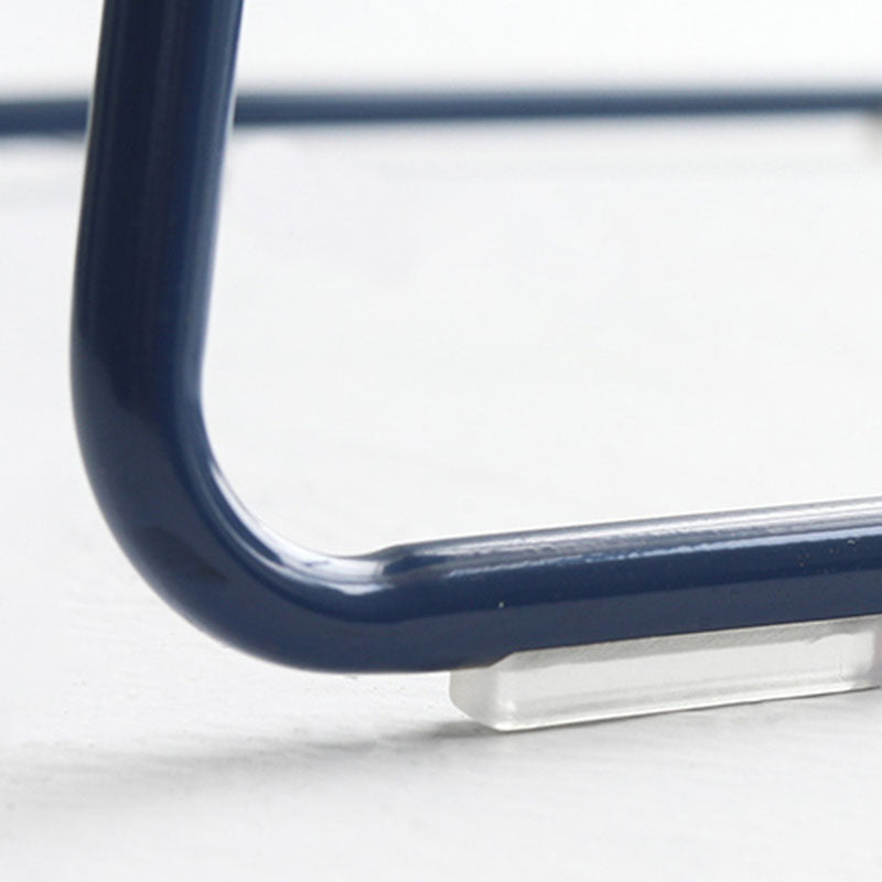 Modern Armless Backrest Counter Stool Steel Kitchen Bar Stool with Plastic Seat and Pedal Clearhalo 'Bar Furniture' 'Bar Stools' 'bar_stools' 'furn' 'furn_bar_stools' 'furniture_bar_stools' 'Kitchen & Dining Furniture' 'kitchen&dining_furn' 'kitchen' 'kitchen_furn' Furniture' 4463192