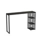 Glam Marble Bar Table with Rectangle Table Top Double Pedestal Table with 42-inch Height Black Without Chairs Clearhalo 'Bar Furniture' 'Bar Tables' 'bar_tables' 'furn' 'furn_bar_tables' 'Furniture' 'furniture_bar_tables' 'Kitchen & Dining Furniture' 4463341
