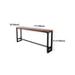 Modern Wood Bar Table with Rectangle Table Top Black Trestle Table with 42-inch Height Clearhalo 'Bar Furniture' 'Bar Tables' 'bar_tables' 'furn' 'furn_bar_tables' 'Furniture' 'furniture_bar_tables' 'Kitchen & Dining Furniture' 4463504