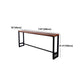 Modern Wood Bar Table with Rectangle Table Top Black Trestle Table with 42-inch Height Clearhalo 'Bar Furniture' 'Bar Tables' 'bar_tables' 'furn' 'furn_bar_tables' 'Furniture' 'furniture_bar_tables' 'Kitchen & Dining Furniture' 4463510