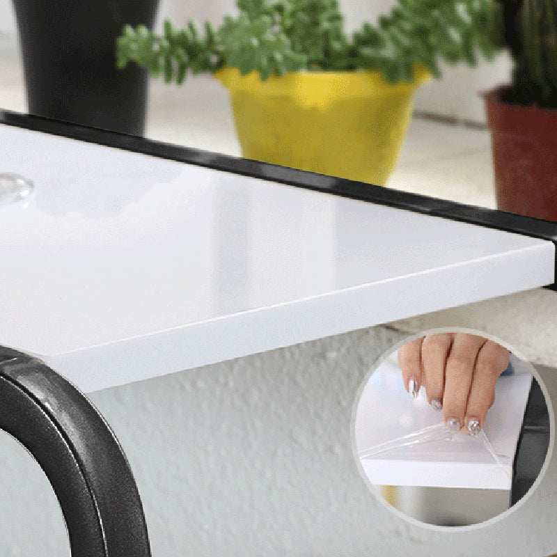 White and Pink Modern Style Bar Table in Wood and Metal Bar Table Milk Tea Shop Bar Table Clearhalo 'Bar Furniture' 'Bar Tables' 'bar_tables' 'furn' 'furn_bar_tables' 'Furniture' 'furniture_bar_tables' 'Kitchen & Dining Furniture' 4463548