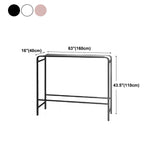 White and Pink Modern Style Bar Table in Wood and Metal Bar Table Milk Tea Shop Bar Table Clearhalo 'Bar Furniture' 'Bar Tables' 'bar_tables' 'furn' 'furn_bar_tables' 'Furniture' 'furniture_bar_tables' 'Kitchen & Dining Furniture' 4463555