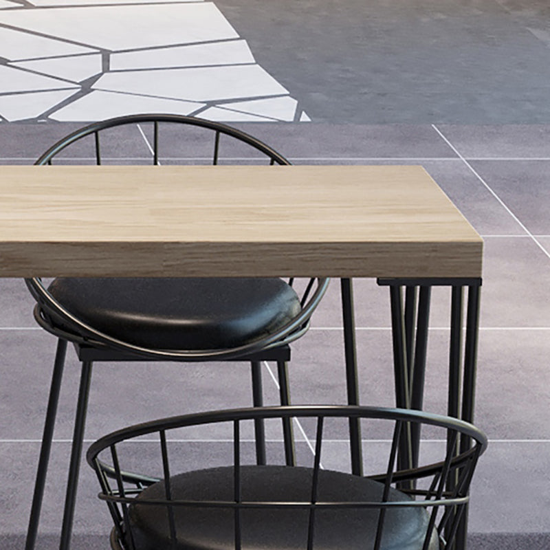 White Modern Style Rectangle Bar Table in Faux Marble and Metal Bar Table, Only Table Clearhalo 'Bar Furniture' 'Bar Tables' 'bar_tables' 'furn' 'furn_bar_tables' 'Furniture' 'furniture_bar_tables' 'Kitchen & Dining Furniture' 4463559