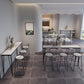 White Modern Style Rectangle Bar Table in Faux Marble and Metal Bar Table, Only Table Clearhalo 'Bar Furniture' 'Bar Tables' 'bar_tables' 'furn' 'furn_bar_tables' 'Furniture' 'furniture_bar_tables' 'Kitchen & Dining Furniture' 4463561