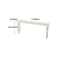 White Glam Style Bar Table in Iron and Wood Bar Indoor Bar Counter Clearhalo 'Bar Furniture' 'Bar Tables' 'bar_tables' 'furn' 'furn_bar_tables' 'Furniture' 'furniture_bar_tables' 'Kitchen & Dining Furniture' 4463621