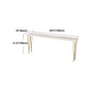 White Glam Style Bar Table in Iron and Wood Bar Indoor Bar Counter Clearhalo 'Bar Furniture' 'Bar Tables' 'bar_tables' 'furn' 'furn_bar_tables' 'Furniture' 'furniture_bar_tables' 'Kitchen & Dining Furniture' 4463627