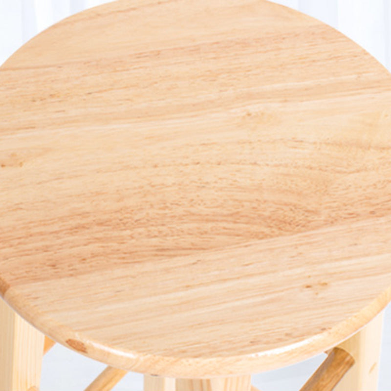 Contemporary Solid Wood Barstools Indoor Bar Stool with Wood Seat and Footrest Clearhalo 'Bar Furniture' 'Bar Stools' 'bar_stools' 'furn' 'furn_bar_stools' 'furniture_bar_stools' 'Kitchen & Dining Furniture' 'kitchen&dining_furn' 'kitchen' 'kitchen_furn' Furniture' 4463630