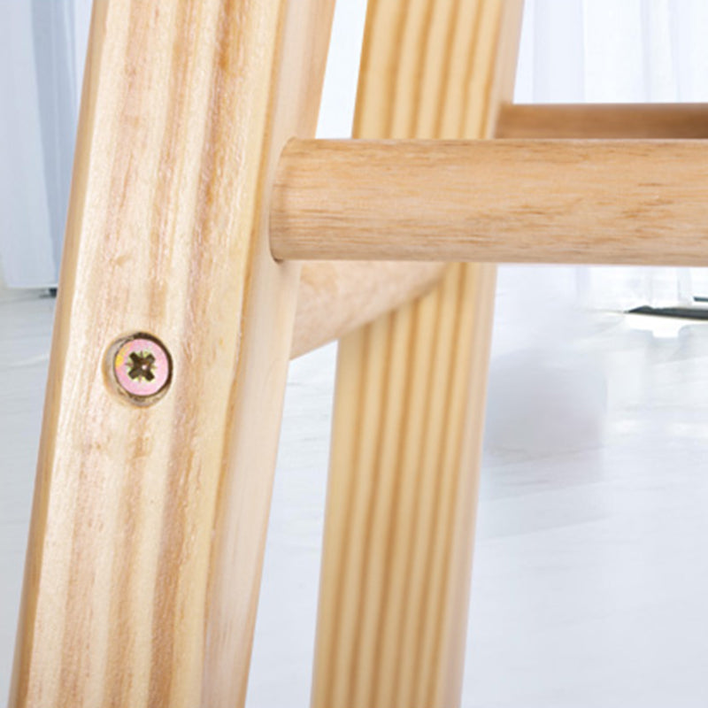 Contemporary Solid Wood Barstools Indoor Bar Stool with Wood Seat and Footrest Clearhalo 'Bar Furniture' 'Bar Stools' 'bar_stools' 'furn' 'furn_bar_stools' 'furniture_bar_stools' 'Kitchen & Dining Furniture' 'kitchen&dining_furn' 'kitchen' 'kitchen_furn' Furniture' 4463632