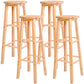 Contemporary Solid Wood Barstools Indoor Bar Stool with Wood Seat and Footrest Wood 4 Piece Set Extra Tall Stool(35"H) Clearhalo 'Bar Furniture' 'Bar Stools' 'bar_stools' 'furn' 'furn_bar_stools' 'furniture_bar_stools' 'Kitchen & Dining Furniture' 'kitchen&dining_furn' 'kitchen' 'kitchen_furn' Furniture' 4463637