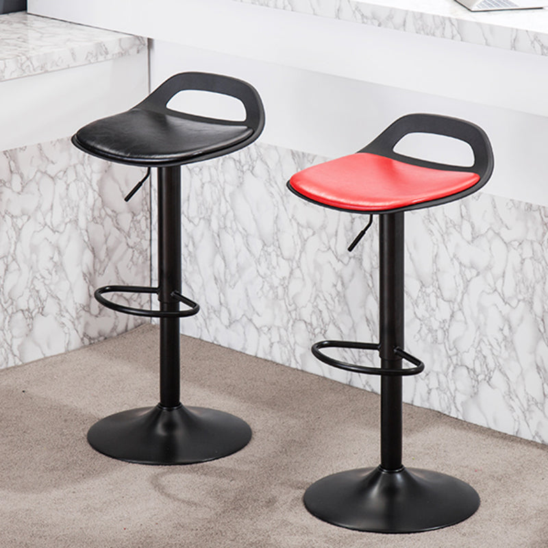 Industrial Style Bar-stool Metal Leg with Adjustable Height Bucket Seat Barstool Clearhalo 'Bar Furniture' 'Bar Stools' 'bar_stools' 'furn' 'furn_bar_stools' 'furniture_bar_stools' 'Kitchen & Dining Furniture' 'kitchen&dining_furn' 'kitchen' 'kitchen_furn' Furniture' 4463749