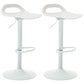 Industrial Style Bar-stool Metal Leg with Adjustable Height Bucket Seat Barstool White 2 Piece Set Clearhalo 'Bar Furniture' 'Bar Stools' 'bar_stools' 'furn' 'furn_bar_stools' 'furniture_bar_stools' 'Kitchen & Dining Furniture' 'kitchen&dining_furn' 'kitchen' 'kitchen_furn' Furniture' 4463754