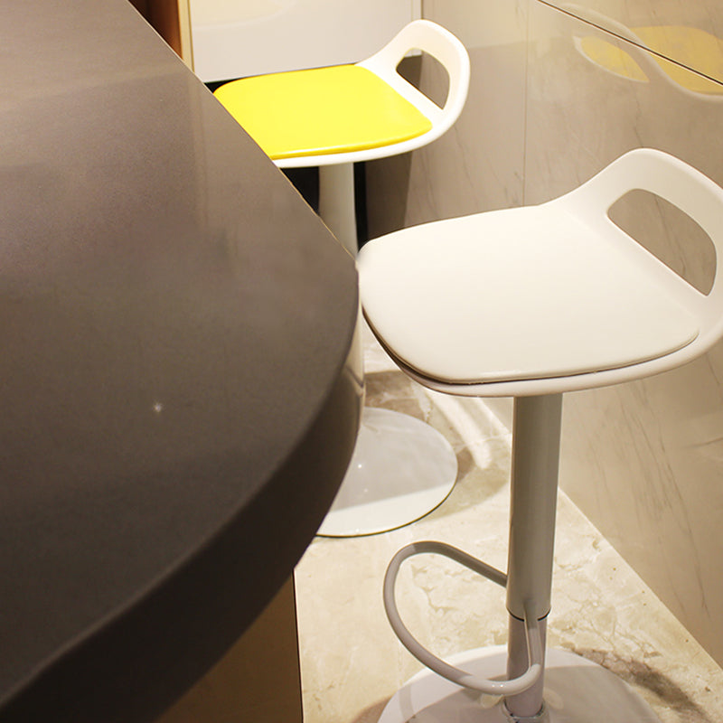 Industrial Style Bar-stool Metal Leg with Adjustable Height Bucket Seat Barstool Clearhalo 'Bar Furniture' 'Bar Stools' 'bar_stools' 'furn' 'furn_bar_stools' 'furniture_bar_stools' 'Kitchen & Dining Furniture' 'kitchen&dining_furn' 'kitchen' 'kitchen_furn' Furniture' 4463755