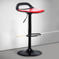 Industrial Style Bar-stool Metal Leg with Adjustable Height Bucket Seat Barstool Rose Red 1 Piece Clearhalo 'Bar Furniture' 'Bar Stools' 'bar_stools' 'furn' 'furn_bar_stools' 'furniture_bar_stools' 'Kitchen & Dining Furniture' 'kitchen&dining_furn' 'kitchen' 'kitchen_furn' Furniture' 4463764