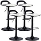 Industrial Style Bar-stool Metal Leg with Adjustable Height Bucket Seat Barstool Textured White 4 Piece Set Clearhalo 'Bar Furniture' 'Bar Stools' 'bar_stools' 'furn' 'furn_bar_stools' 'furniture_bar_stools' 'Kitchen & Dining Furniture' 'kitchen&dining_furn' 'kitchen' 'kitchen_furn' Furniture' 4463767