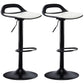 Industrial Style Bar-stool Metal Leg with Adjustable Height Bucket Seat Barstool Textured White 2 Piece Set Clearhalo 'Bar Furniture' 'Bar Stools' 'bar_stools' 'furn' 'furn_bar_stools' 'furniture_bar_stools' 'Kitchen & Dining Furniture' 'kitchen&dining_furn' 'kitchen' 'kitchen_furn' Furniture' 4463769