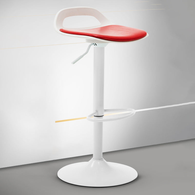 Industrial Style Bar-stool Metal Leg with Adjustable Height Bucket Seat Barstool Red 1 Piece Clearhalo 'Bar Furniture' 'Bar Stools' 'bar_stools' 'furn' 'furn_bar_stools' 'furniture_bar_stools' 'Kitchen & Dining Furniture' 'kitchen&dining_furn' 'kitchen' 'kitchen_furn' Furniture' 4463771