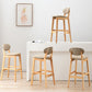 Modern Armless Backrest Counter Stool Wood Dessert Shop Bar Stool with Cushion and Pedal Clearhalo 'Bar Furniture' 'Bar Stools' 'bar_stools' 'furn' 'furn_bar_stools' 'furniture_bar_stools' 'Kitchen & Dining Furniture' 'kitchen&dining_furn' 'kitchen' 'kitchen_furn' Furniture' 4463786