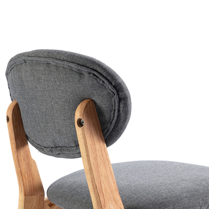 Modern Armless Backrest Counter Stool Wood Dessert Shop Bar Stool with Cushion and Pedal Clearhalo 'Bar Furniture' 'Bar Stools' 'bar_stools' 'furn' 'furn_bar_stools' 'furniture_bar_stools' 'Kitchen & Dining Furniture' 'kitchen&dining_furn' 'kitchen' 'kitchen_furn' Furniture' 4463793