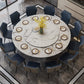 Round Dinette Table Modern Style Pedestal Dining Site Table with Turntable Clearhalo ' dining_table' 'Dining Tables & Seating' 'Dining Tables' 'furn' 'furn_dining_table' 'Furniture' 'furniture_dining_table' 'Kitchen & Dining Furniture' 'kitchen&dining_furn' 'kitchen' 'kitchen_dining_table' 4467530