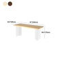 Modern Style Dining Table Rectangle Wooden Dining Table with Acrylic Base Clearhalo ' dining_table' 'Dining Tables & Seating' 'Dining Tables' 'furn' 'furn_dining_table' 'Furniture' 'furniture_dining_table' 'Kitchen & Dining Furniture' 'kitchen&dining_furn' 'kitchen' 'kitchen_dining_table' 4467572