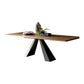 Solid Wood Top Dining Table Black Pedestal Base Dining Table Clearhalo ' dining_table' 'Dining Tables & Seating' 'Dining Tables' 'furn' 'furn_dining_table' 'Furniture' 'furniture_dining_table' 'Kitchen & Dining Furniture' 'kitchen&dining_furn' 'kitchen' 'kitchen_dining_table' 4467578