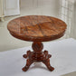 Round 4 Legs Victorian Style Dining Table Sintered Stone Fixed Table for Kitchen Brown Without Chairs Clearhalo ' dining_table' 'Dining Tables & Seating' 'Dining Tables' 'furn' 'furn_dining_table' 'Furniture' 'furniture_dining_table' 'Kitchen & Dining Furniture' 'kitchen&dining_furn' 'kitchen' 'kitchen_dining_table' 4467587
