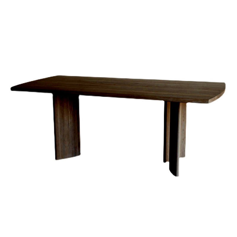 Rectangle Casual Dining Table Pinewood Solid Wood Fixed Table for Home Use Brown Without Chairs Clearhalo ' dining_table' 'Dining Tables & Seating' 'Dining Tables' 'furn' 'furn_dining_table' 'Furniture' 'furniture_dining_table' 'Kitchen & Dining Furniture' 'kitchen&dining_furn' 'kitchen' 'kitchen_dining_table' 4467606