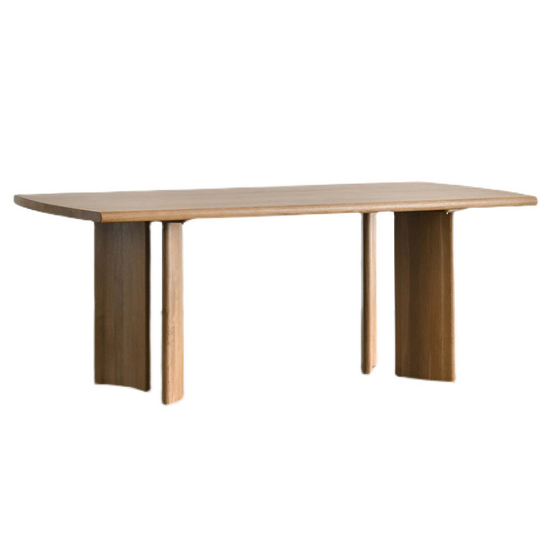 Rectangle Casual Dining Table Pinewood Solid Wood Fixed Table for Home Use Natural Without Chairs Clearhalo ' dining_table' 'Dining Tables & Seating' 'Dining Tables' 'furn' 'furn_dining_table' 'Furniture' 'furniture_dining_table' 'Kitchen & Dining Furniture' 'kitchen&dining_furn' 'kitchen' 'kitchen_dining_table' 4467607