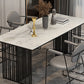 Traditional Luxury Dining Table Sintered Stone Table with Gold Frame for Home Use Clearhalo ' dining_table' 'Dining Tables & Seating' 'Dining Tables' 'furn' 'furn_dining_table' 'Furniture' 'furniture_dining_table' 'Kitchen & Dining Furniture' 'kitchen&dining_furn' 'kitchen' 'kitchen_dining_table' 4467636