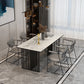 Traditional Luxury Dining Table Sintered Stone Table with Gold Frame for Home Use Clearhalo ' dining_table' 'Dining Tables & Seating' 'Dining Tables' 'furn' 'furn_dining_table' 'Furniture' 'furniture_dining_table' 'Kitchen & Dining Furniture' 'kitchen&dining_furn' 'kitchen' 'kitchen_dining_table' 4467641