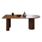 Solid Wood Contemporary Free Form Dining Table Pine Wood Top Table for Home Walnut Without Chairs Clearhalo ' dining_table' 'Dining Tables & Seating' 'Dining Tables' 'furn' 'furn_dining_table' 'Furniture' 'furniture_dining_table' 'Kitchen & Dining Furniture' 'kitchen&dining_furn' 'kitchen' 'kitchen_dining_table' 4467650