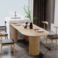 Solid Wood Contemporary Free Form Dining Table Pine Wood Top Table for Home Natural 63"L x 27.6"W x 29.5"H Without Chairs Clearhalo ' dining_table' 'Dining Tables & Seating' 'Dining Tables' 'furn' 'furn_dining_table' 'Furniture' 'furniture_dining_table' 'Kitchen & Dining Furniture' 'kitchen&dining_furn' 'kitchen' 'kitchen_dining_table' 4467651