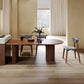 Solid Wood Contemporary Free Form Dining Table Pine Wood Top Table for Home Walnut 59.1"L x 27.6"W x 29.5"H Without Chairs Clearhalo ' dining_table' 'Dining Tables & Seating' 'Dining Tables' 'furn' 'furn_dining_table' 'Furniture' 'furniture_dining_table' 'Kitchen & Dining Furniture' 'kitchen&dining_furn' 'kitchen' 'kitchen_dining_table' 4467653