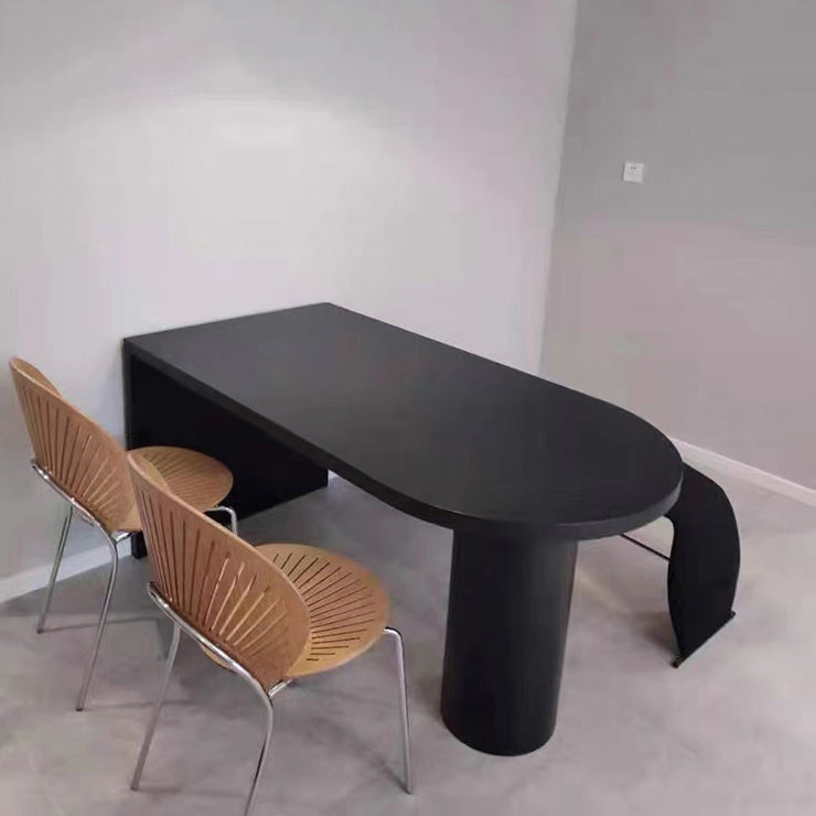 Solid Wood Contemporary Freeform Table Pine Wood Top Table for Kitchen Clearhalo ' dining_table' 'Dining Tables & Seating' 'Dining Tables' 'furn' 'furn_dining_table' 'Furniture' 'furniture_dining_table' 'Kitchen & Dining Furniture' 'kitchen&dining_furn' 'kitchen' 'kitchen_dining_table' 4467672