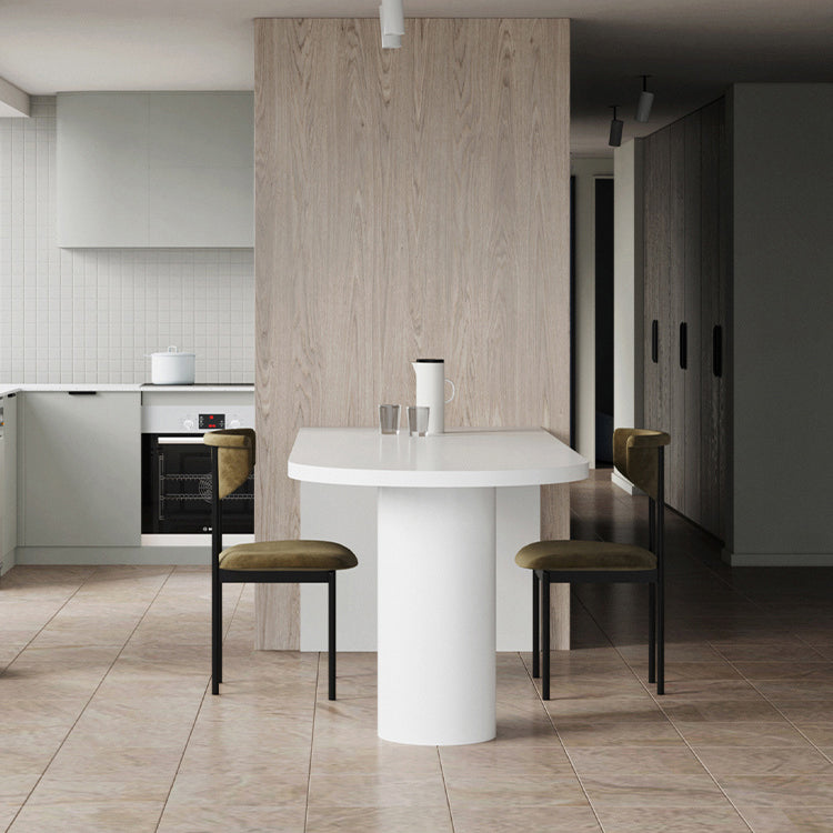 Free Form Pine Wood Table for Restaurant Modern Indoor Table with Double Pedestal Base White Without Chairs Clearhalo ' dining_table' 'Dining Tables & Seating' 'Dining Tables' 'furn' 'furn_dining_table' 'Furniture' 'furniture_dining_table' 'Kitchen & Dining Furniture' 'kitchen&dining_furn' 'kitchen' 'kitchen_dining_table' 4467683