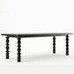 Rectangle Shape Casual Dining Table Solid Wood Fixed Table for Restaurant Black 55.1"L x 27.6"W x 29.5"H Without Chairs Clearhalo ' dining_table' 'Dining Tables & Seating' 'Dining Tables' 'furn' 'furn_dining_table' 'Furniture' 'furniture_dining_table' 'Kitchen & Dining Furniture' 'kitchen&dining_furn' 'kitchen' 'kitchen_dining_table' 4467711