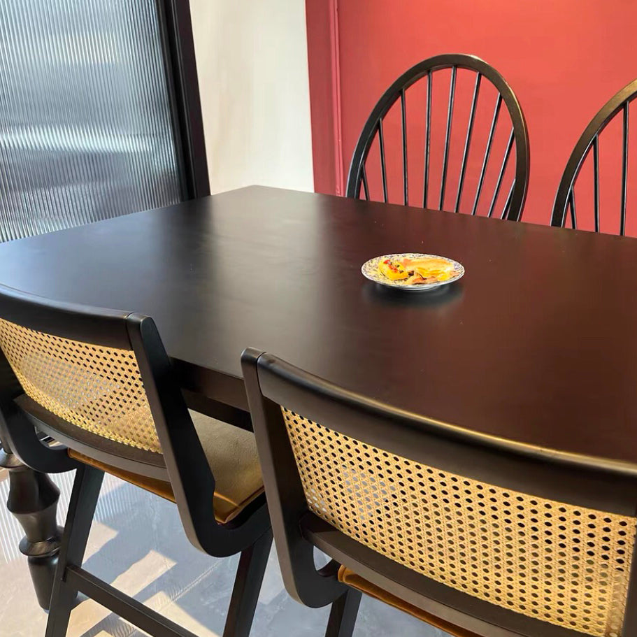Rectangle Shape Casual Dining Table Solid Wood Fixed Table for Restaurant Clearhalo ' dining_table' 'Dining Tables & Seating' 'Dining Tables' 'furn' 'furn_dining_table' 'Furniture' 'furniture_dining_table' 'Kitchen & Dining Furniture' 'kitchen&dining_furn' 'kitchen' 'kitchen_dining_table' 4467718