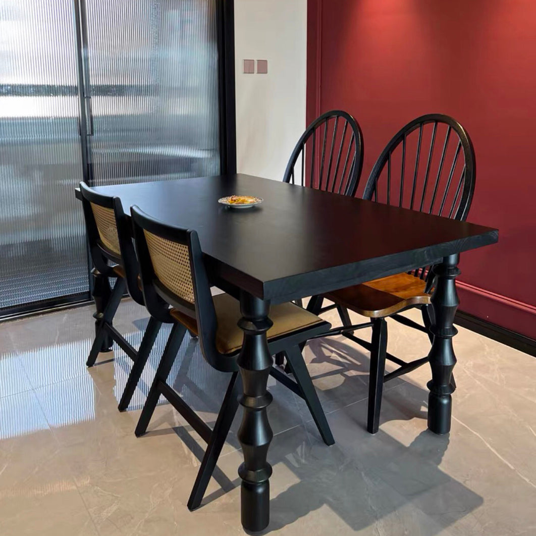 Rectangle Shape Casual Dining Table Solid Wood Fixed Table for Restaurant Clearhalo ' dining_table' 'Dining Tables & Seating' 'Dining Tables' 'furn' 'furn_dining_table' 'Furniture' 'furniture_dining_table' 'Kitchen & Dining Furniture' 'kitchen&dining_furn' 'kitchen' 'kitchen_dining_table' 4467719
