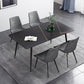 Stone Dining Room Collection Industrial Style Rectangle 4 Legs Dining Table Black Without Chairs Clearhalo ' dining_table' 'Dining Tables & Seating' 'Dining Tables' 'furn' 'furn_dining_table' 'Furniture' 'furniture_dining_table' 'Kitchen & Dining Furniture' 'kitchen&dining_furn' 'kitchen' 'kitchen_dining_table' 4467763